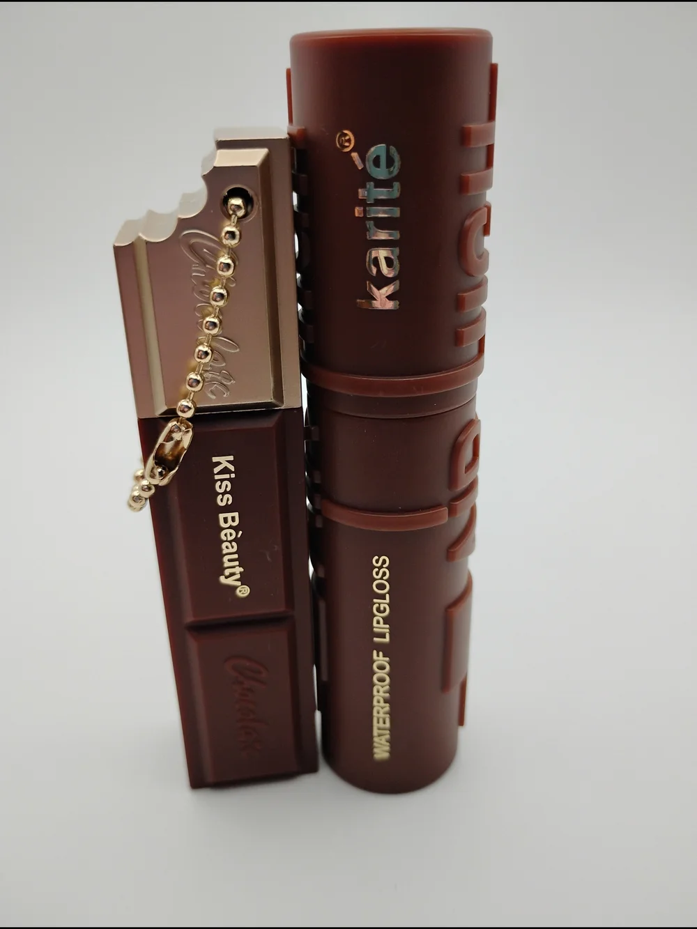 Kiss Beauty & Karité Brown Matte Lipgloss Duo